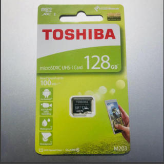 トウシバ(東芝)のmicroSDXCカード 128GB 東芝 TOSHIBA 高速100MB/s(その他)