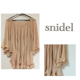 スナイデル(SNIDEL)のsnidel♡ギャザーシフォンチュニック(チュニック)