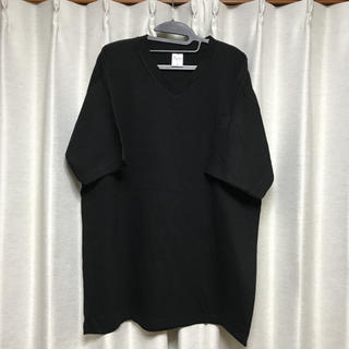 無地VネックTシャツ Printstar 黒 2XL(Tシャツ/カットソー(半袖/袖なし))