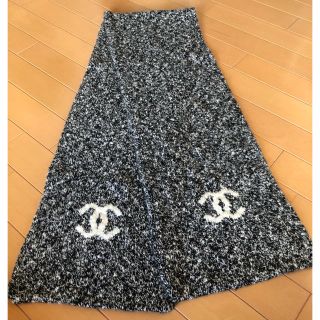 シャネル(CHANEL)のシャネル　ロゴカシミヤマフラー(マフラー/ショール)