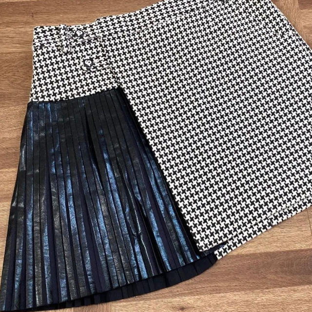 美品 アルチビオ スカート archivio 40 千鳥格子 - ウエア