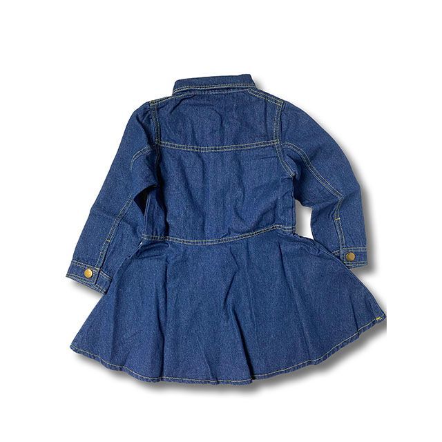 【新品・未使用】　子供服　女の子　デニムワンピース　90cm 120㎝ キッズ/ベビー/マタニティのキッズ服女の子用(90cm~)(ワンピース)の商品写真