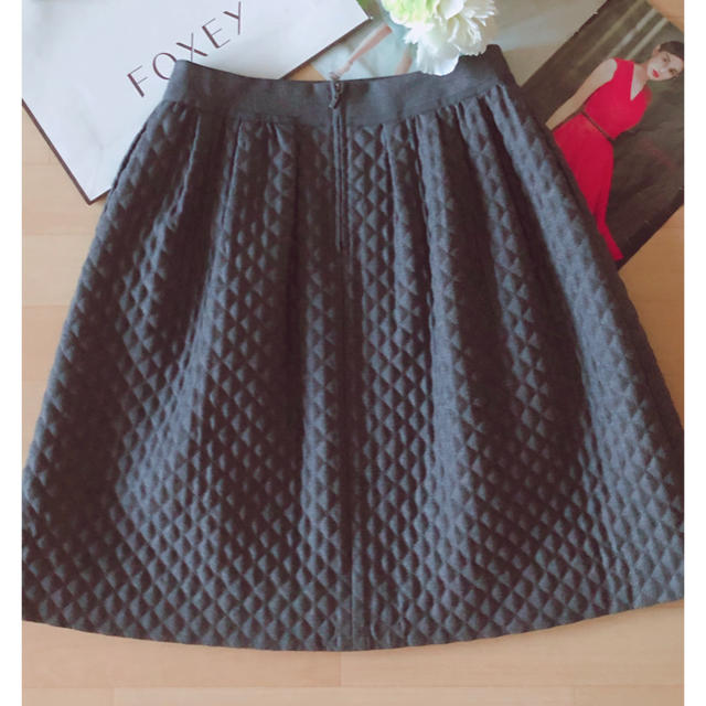 極美品！FOXEY Skirt(Diagonal ウール　40 Rene