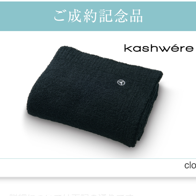 kashwere(カシウエア)の【カシウエア 】非売品　ノベルティブランケット インテリア/住まい/日用品の寝具(毛布)の商品写真