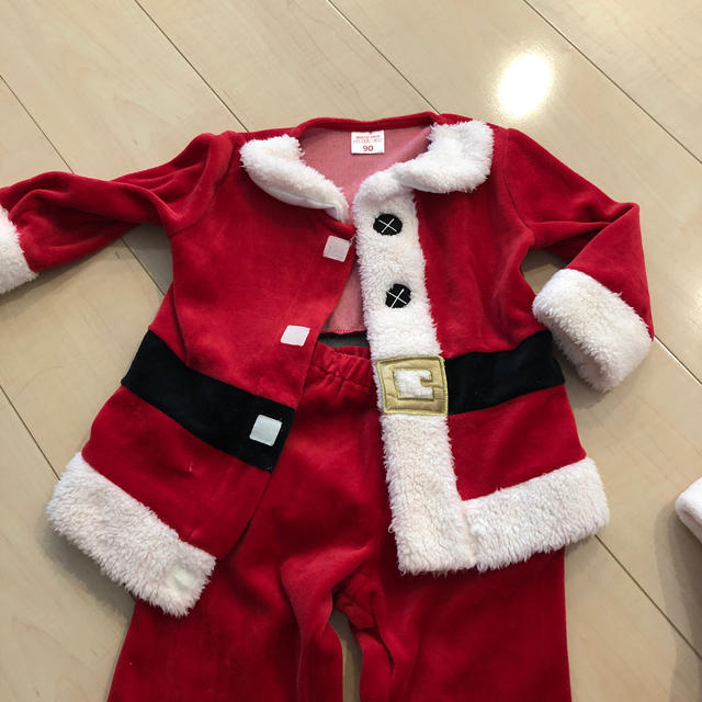 クリスマスサンタ衣装90サイズ　 エンタメ/ホビーのコスプレ(衣装)の商品写真