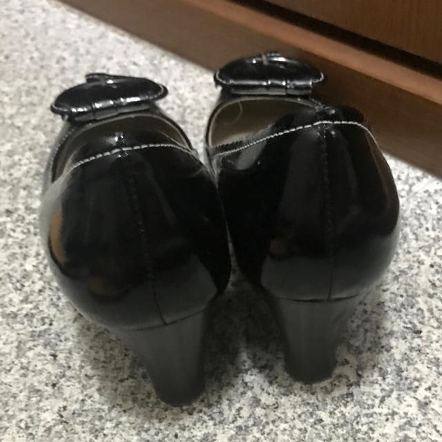 卑弥呼(ヒミコ)の☆卑弥呼 黒 エナメル パンプス  レディースの靴/シューズ(ハイヒール/パンプス)の商品写真