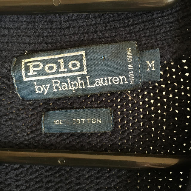 POLO RALPH LAUREN(ポロラルフローレン)のラルフローレン　紺　メンズ　カーディガン　M メンズのトップス(カーディガン)の商品写真