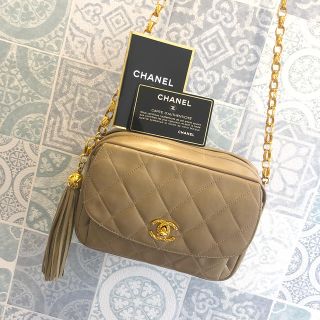 シャネル(CHANEL)のアイ様専用CHANEL希少ヴィンテージシャネルバッグ　ミニマトラッセベージュ本物(ショルダーバッグ)