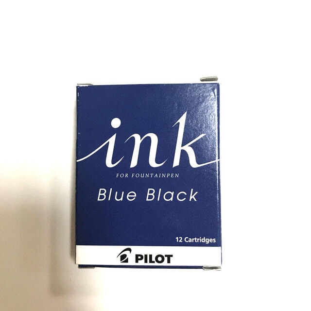 PILOT(パイロット)の新品 パイロットカートリッジインキ Blue Black ブルーブラック　12本 インテリア/住まい/日用品の文房具(ペン/マーカー)の商品写真