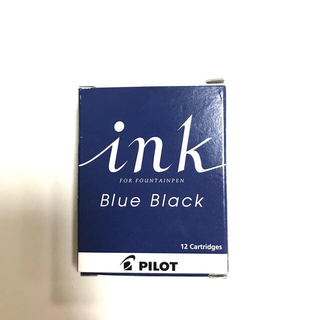 パイロット(PILOT)の新品 パイロットカートリッジインキ Blue Black ブルーブラック　12本(ペン/マーカー)