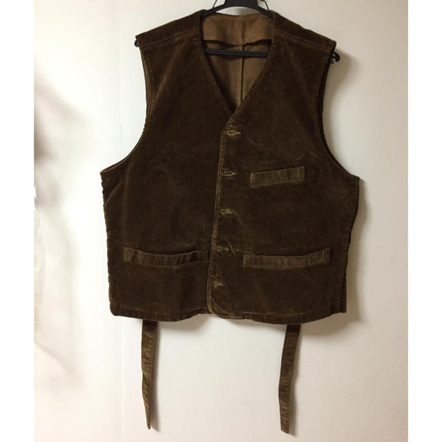 Porter Classic CORDUROY VEST 2019 brownトップス