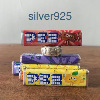 pez ペッツ ロゴ シルバーリング silver925 幅広 ゴツめ 14号(リング(指輪))