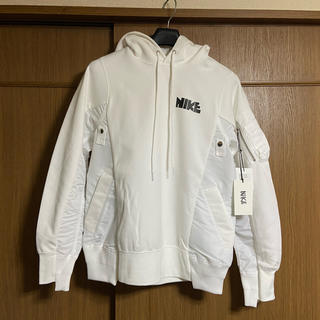 サカイ(sacai)のNike x sacai Hoodie White パーカー ホワイト XS(パーカー)