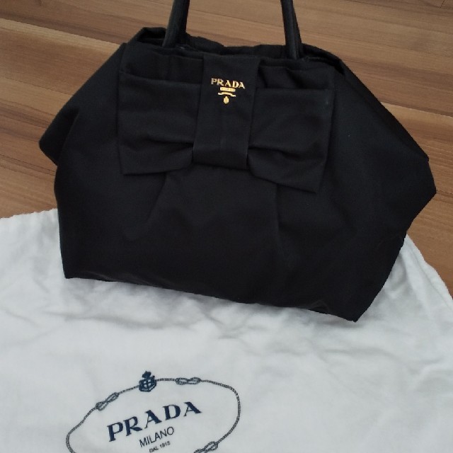 PRADA ナイロンリボントートバッグバッグ