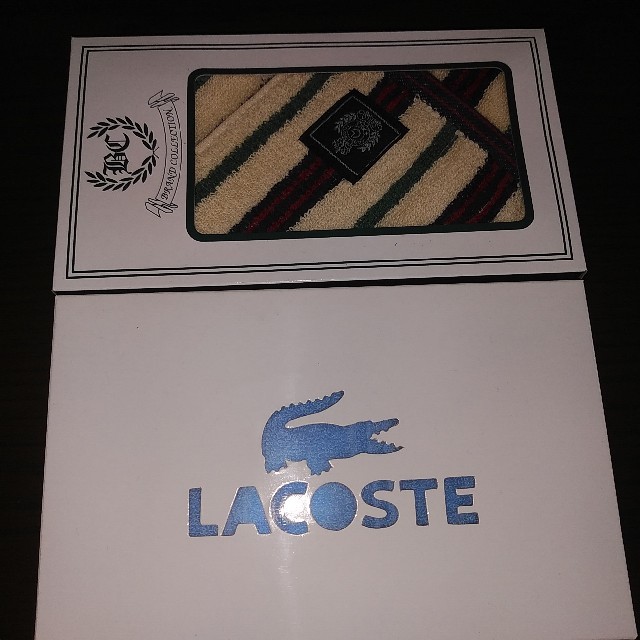 LACOSTE(ラコステ)の【専用出品】ハンドタオル LACOSTE BRAND COLLECTION メンズのファッション小物(ハンカチ/ポケットチーフ)の商品写真