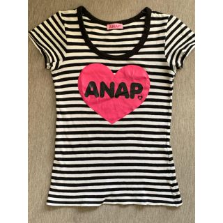 アナップ(ANAP)のANAP♡ボーダーTシャツ(Tシャツ(半袖/袖なし))