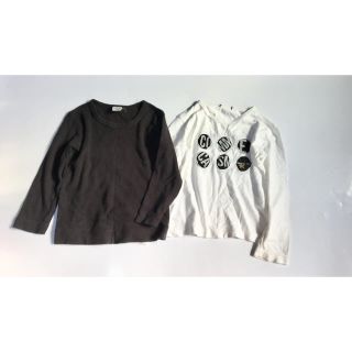 コムサイズム(COMME CA ISM)のコムサイズム  他 ロンt 白 黒 100(Tシャツ/カットソー)