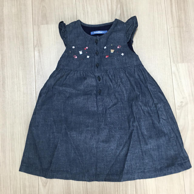 familiar(ファミリア)のfamiliar ジャンパースカート　100 キッズ/ベビー/マタニティのキッズ服女の子用(90cm~)(ワンピース)の商品写真