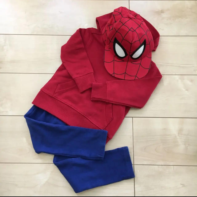 H&M(エイチアンドエム)のスパイダーマン 仮装3点セット　ハロウィン キッズ/ベビー/マタニティのキッズ服男の子用(90cm~)(その他)の商品写真