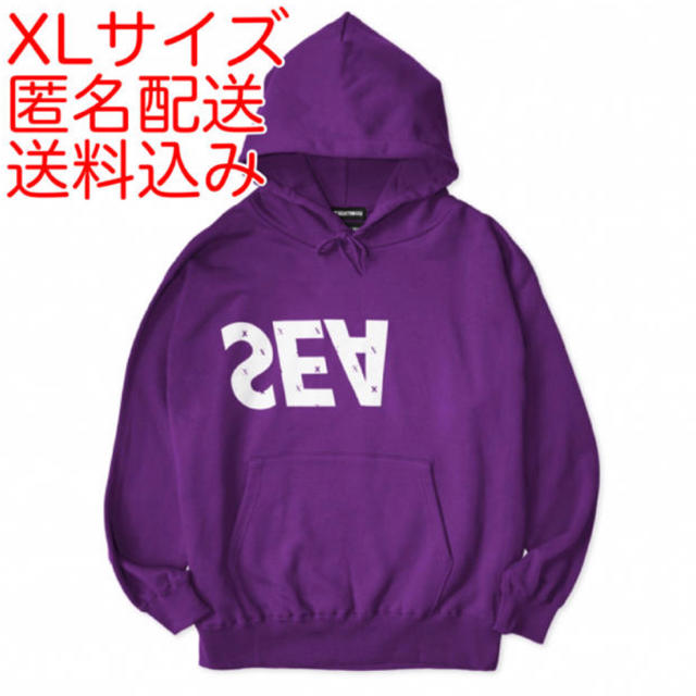 GOD SELECTION XXX WIND AND SEA PURPLE XLパーカー