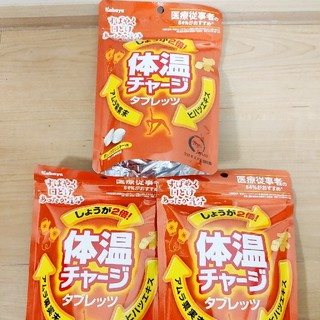 体温チャージタブレッツ　オレンジジンジャー　カバヤ　３袋(菓子/デザート)