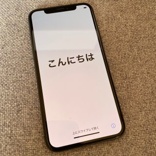 アイフォーン(iPhone)のiPhoneX 64GB スペースグレイ　SIMフリー(スマートフォン本体)