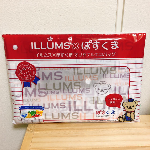 ILLUMS×ぽすくま オリジナルエコバッグ(新品)の通販 by tomo❤︎ イルムス ILLUMS×ぽすくま オリジナルエコバッグ レジカゴバッグ
