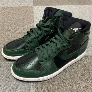 ナイキ(NIKE)のNIKE エア ジョーダン1 レトロ HIGH 黒緑 US9 27.5cm 新品(スニーカー)