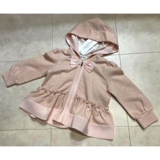 ジルスチュアートニューヨーク(JILLSTUART NEWYORK)の新品 JILLSTUART グログランリボンパーカー ピンク90(ジャケット/上着)