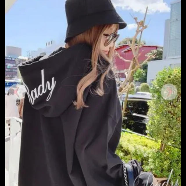 Rady(レディー)のRady パーカー ブラック セットアップ M レディースのトップス(パーカー)の商品写真