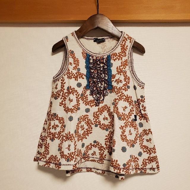 Zuppa di Zucca(ズッパディズッカ)のズッカ♥️ノースリーブチュニック　100cm キッズ/ベビー/マタニティのキッズ服女の子用(90cm~)(Tシャツ/カットソー)の商品写真