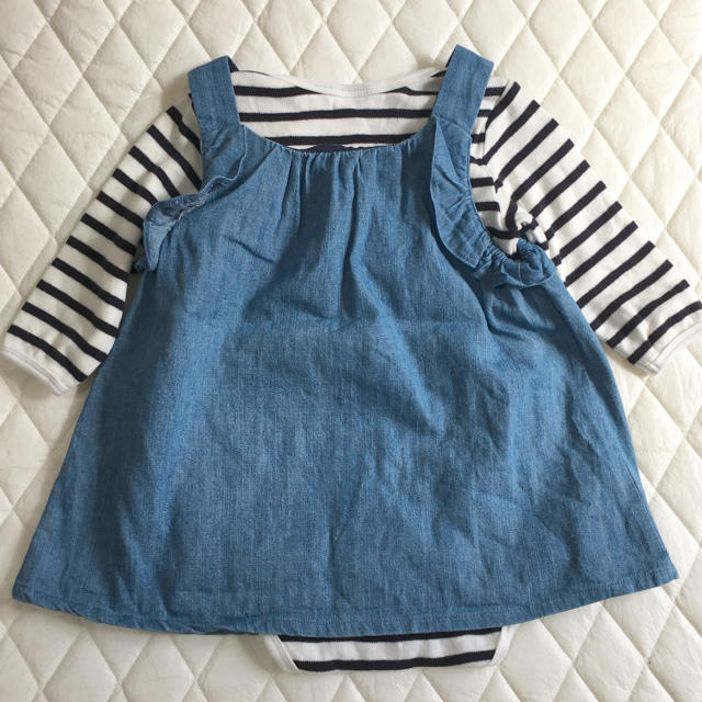 プティマイン  ロンパース ワンピース セット 80 キッズ/ベビー/マタニティのベビー服(~85cm)(ロンパース)の商品写真