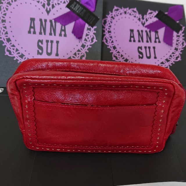 ANNA SUI(アナスイ)のアナスイ 牛革 ポーチ  レディースのファッション小物(ポーチ)の商品写真