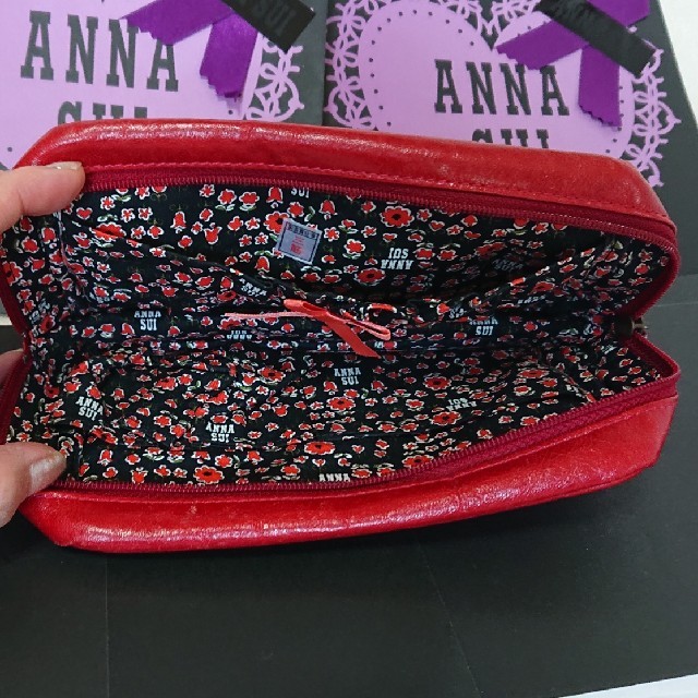 ANNA SUI(アナスイ)のアナスイ 牛革 ポーチ  レディースのファッション小物(ポーチ)の商品写真