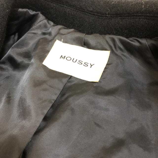 moussy(マウジー)の【値下げ】MOUSSY SINGLE BREASTED WOOL コート レディースのジャケット/アウター(チェスターコート)の商品写真