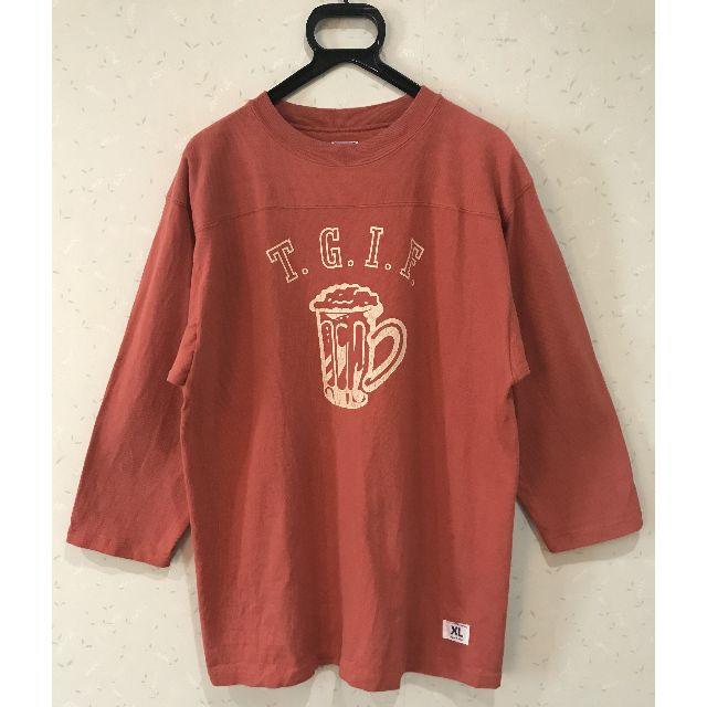 ＊ダブルワークス T.G.I.F. ビール 7分袖 カットソー XL