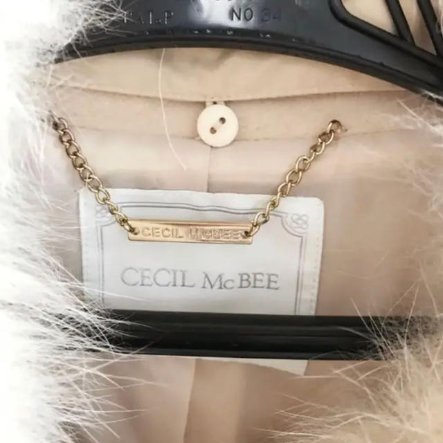 CECIL McBEE(セシルマクビー)のリアルファーコート♡セシルマクビー レディースのジャケット/アウター(ロングコート)の商品写真