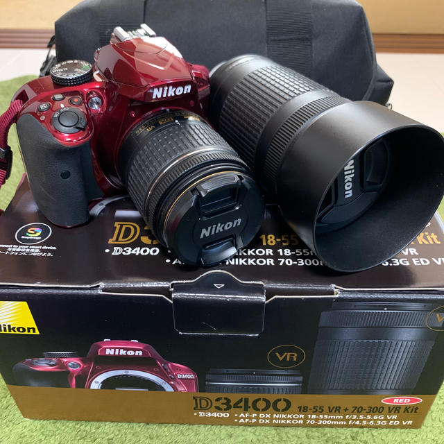 【美品】Nikon D3400 ダブルズームキット 18-55 70-300