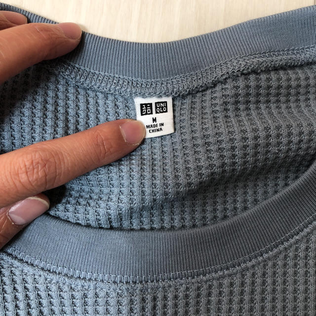 UNIQLO(ユニクロ)のUNIQLO ワッフルT レディースのトップス(Tシャツ(長袖/七分))の商品写真