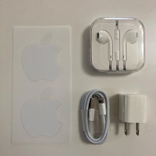 アイフォーン(iPhone)のiPhone 純正 イヤホン AC電源 ライトニングケーブルセット(ヘッドフォン/イヤフォン)