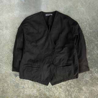 イッセイミヤケ(ISSEY MIYAKE)の超貴重 初期 ISSEY MIYAKE/ノーカラージャケット 民族(ノーカラージャケット)