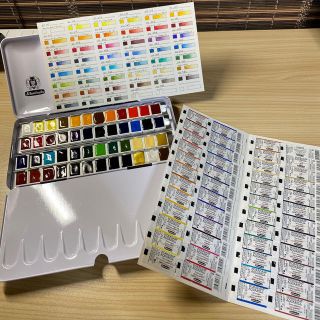 ペンテル(ぺんてる)のシュミンケホラダム 水彩絵具 ハーフパン 48色セット ＋おまけ(絵の具/ポスターカラー)