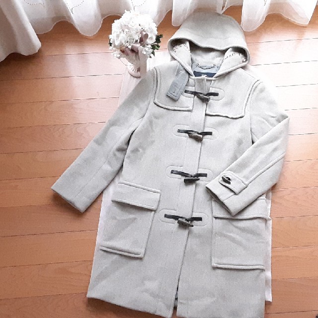 ご専用 BURBERRY LONDON バーバリー へリンボーンダッフルコート 正規