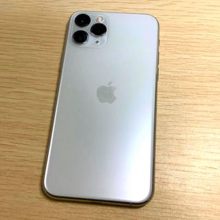 アイフォーン(iPhone)の【美品】iPhone 11 Pro（Simフリー・64GB・シルバー）(スマートフォン本体)