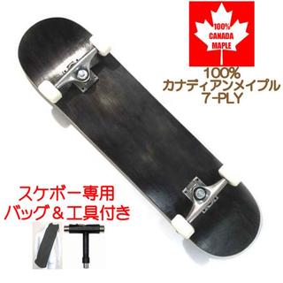 スケボー コンプリート スケートボード ブランクデッキ 新品 BK 7.75(スケートボード)