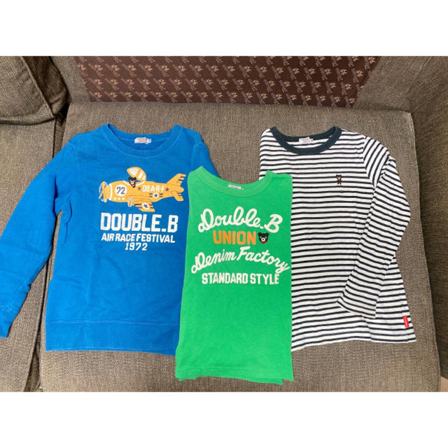 DOUBLE.B(ダブルビー)のDOUBLE.B トップスセット(ダブルビー) キッズ/ベビー/マタニティのキッズ服男の子用(90cm~)(Tシャツ/カットソー)の商品写真