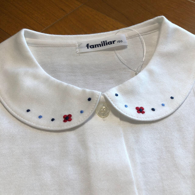 familiar(ファミリア)の新品未使用★ファミリア★白いブラウス★サイズ150センチ キッズ/ベビー/マタニティのキッズ服女の子用(90cm~)(ブラウス)の商品写真