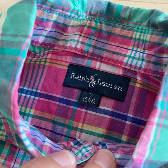 Ralph Lauren(ラルフローレン)の130cm ラルフローレン薄手シャツ キッズ/ベビー/マタニティのキッズ服女の子用(90cm~)(Tシャツ/カットソー)の商品写真