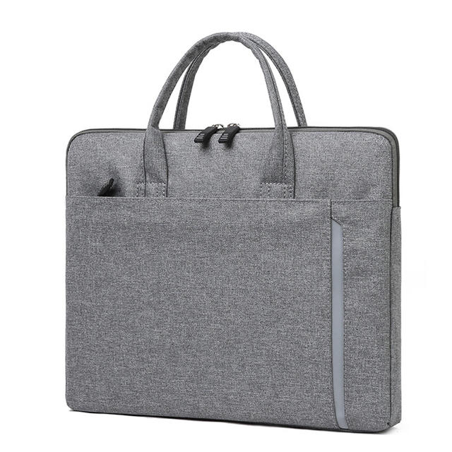 14インチノートパソコン ケース PCバッグ　防水　グレー メンズのバッグ(ビジネスバッグ)の商品写真