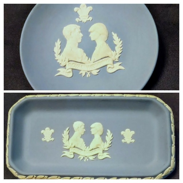 WEDGWOOD(ウェッジウッド)のウェッジウッド[限定品]RoyalWedding Charles & Diana エンタメ/ホビーの美術品/アンティーク(陶芸)の商品写真